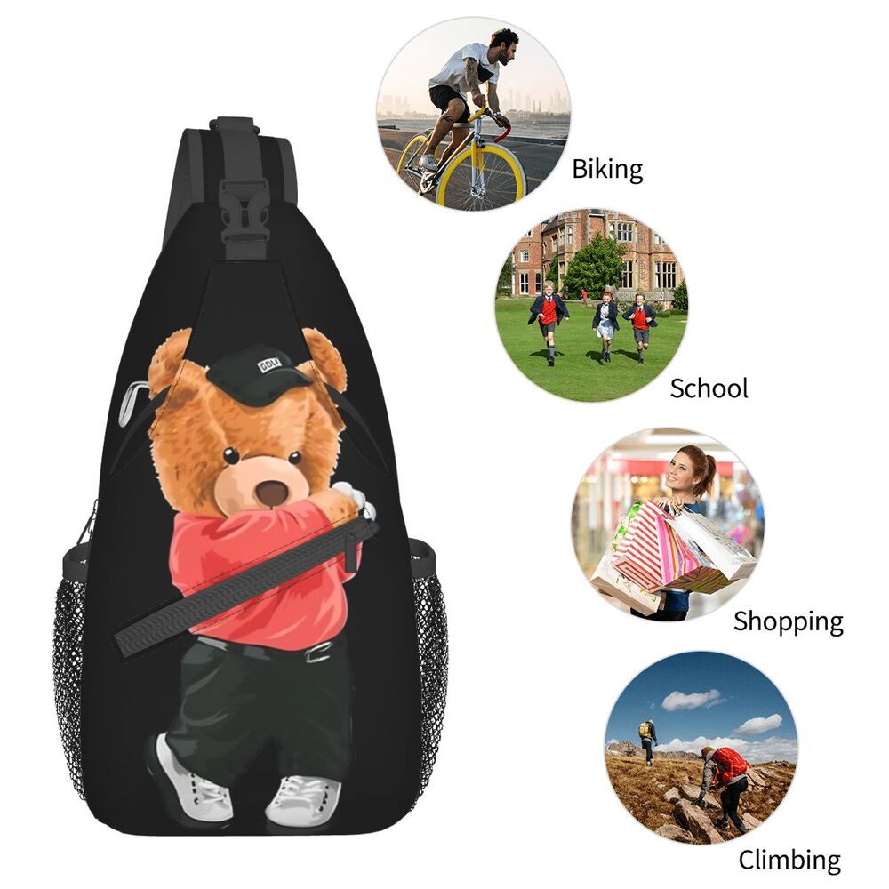 Teddy Bear, Travel Pack, Messenger Sports, Bolsa de Ombro Adolescentes