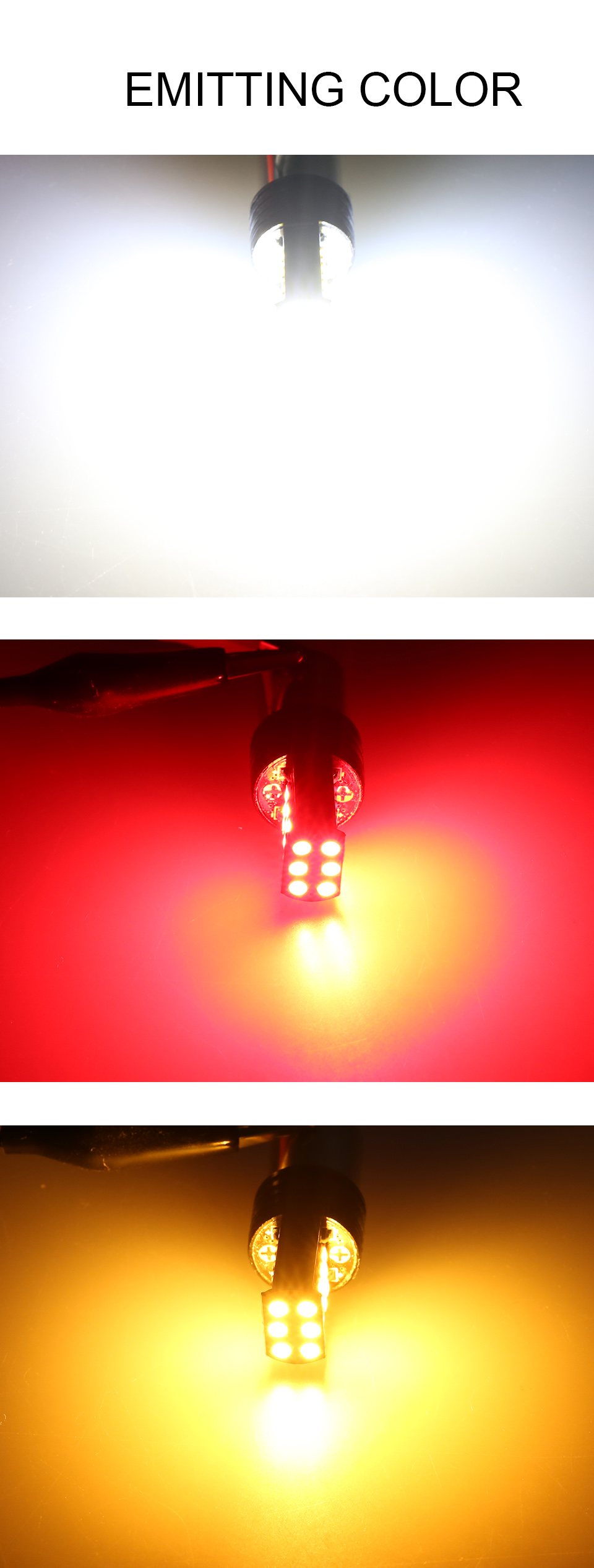 Py21w Ba15s P21w Led 1156 Bau15s Bulb 3030SMD Canbus 1157 Led Bay15d P21/5w Car Turn Signal Lamp Brake Tail Backup Red Light