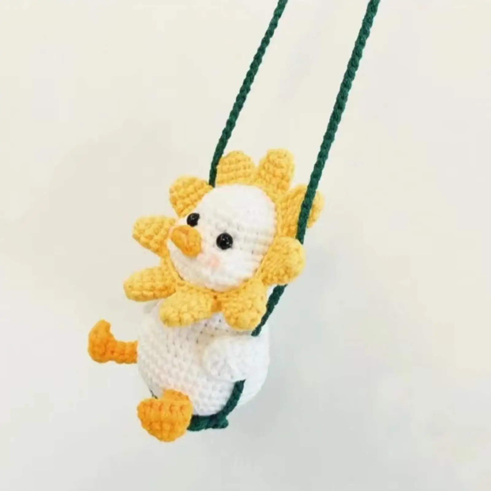 Crochet Set for Beginner, DIY Duck Hand Made Includes Yarn, Hook Make Your Own Doll Needlework for Home Decor Gift