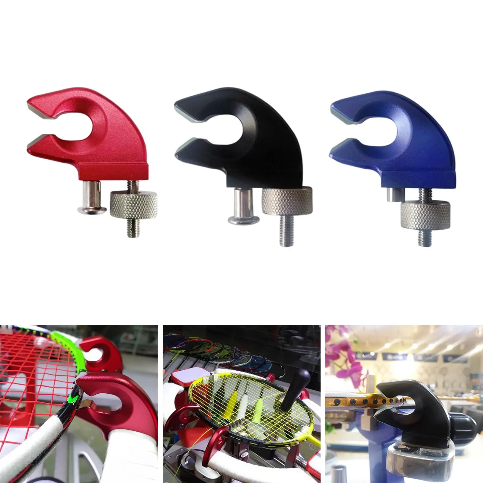 Professional Badminton Stringing clip, Flying Clamp Fixing Clamp, Aluminum Alloy, Stringer, for Racket