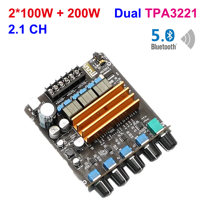 Title 1, 2*100W + 200W Amplificador Bluetooth Dual TPA32...