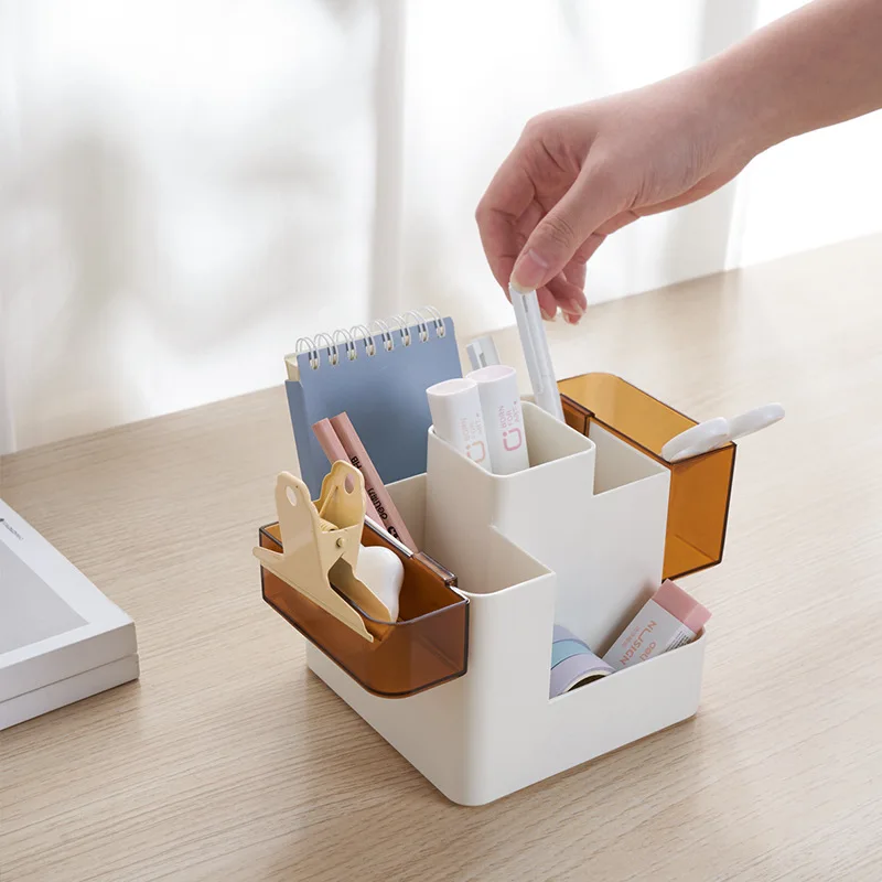 Multi-Grid Papelaria Storage Box, Desktop Organizer, Combinação