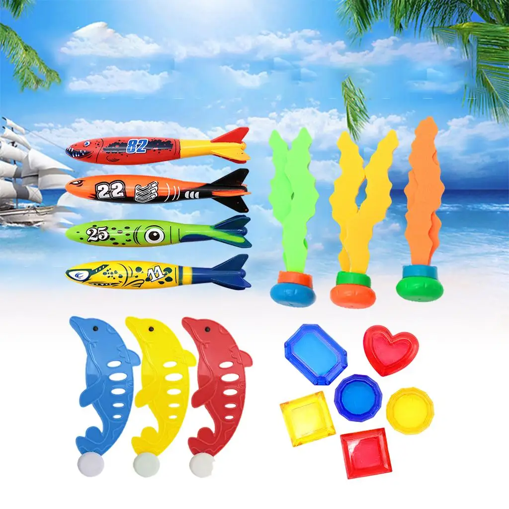 Summer Pool Diving Toy for Kids Age 3-11 Years Diving Gems Underwater Games