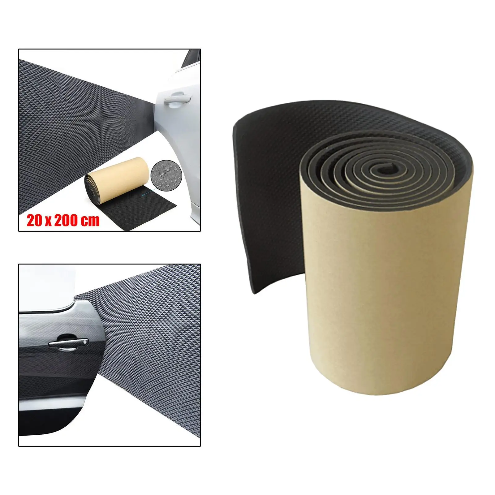 Garage Wall Protector, guard, Black, Self Adhesive, EVA Protect 200Cmx20Cmx0.4cm, Abrasion Resistant ,for Garages Car Park