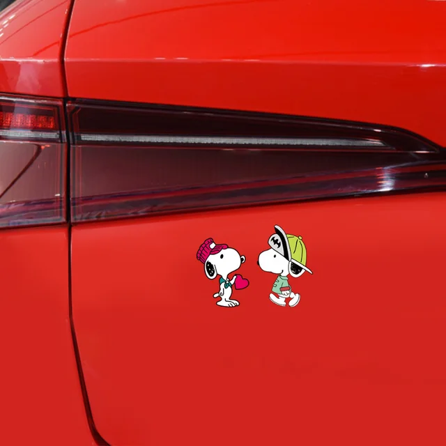 Snoopy Interior Car Decoration Cute Cartoon Anime Dog Widget Ears