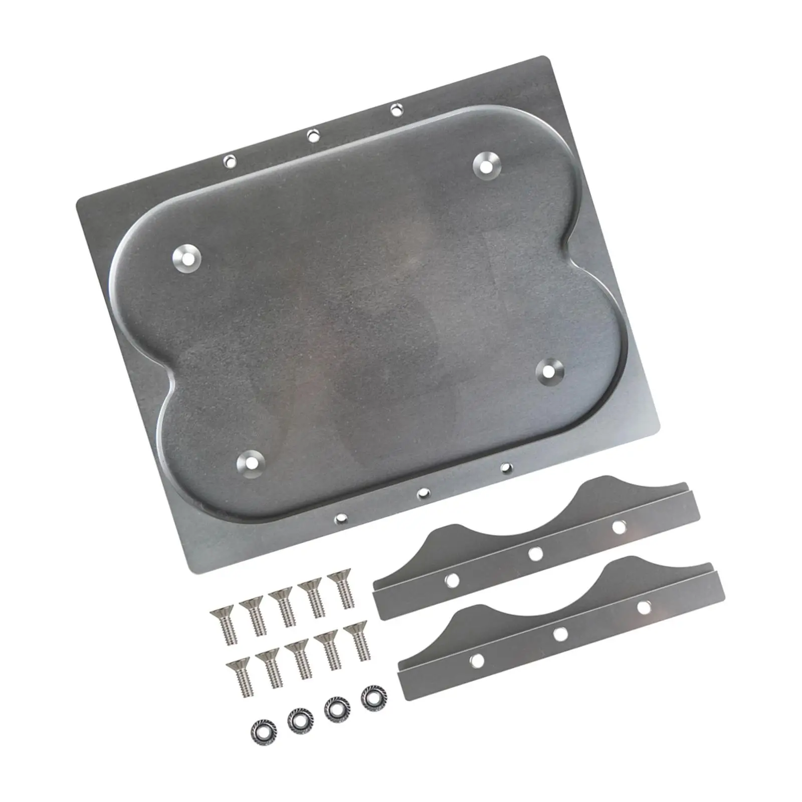 Battery Relocation Tray Battery Hold Down Bracket Clamps Kit Battery Pallet Battery Mounting Tray for Optima 34/78