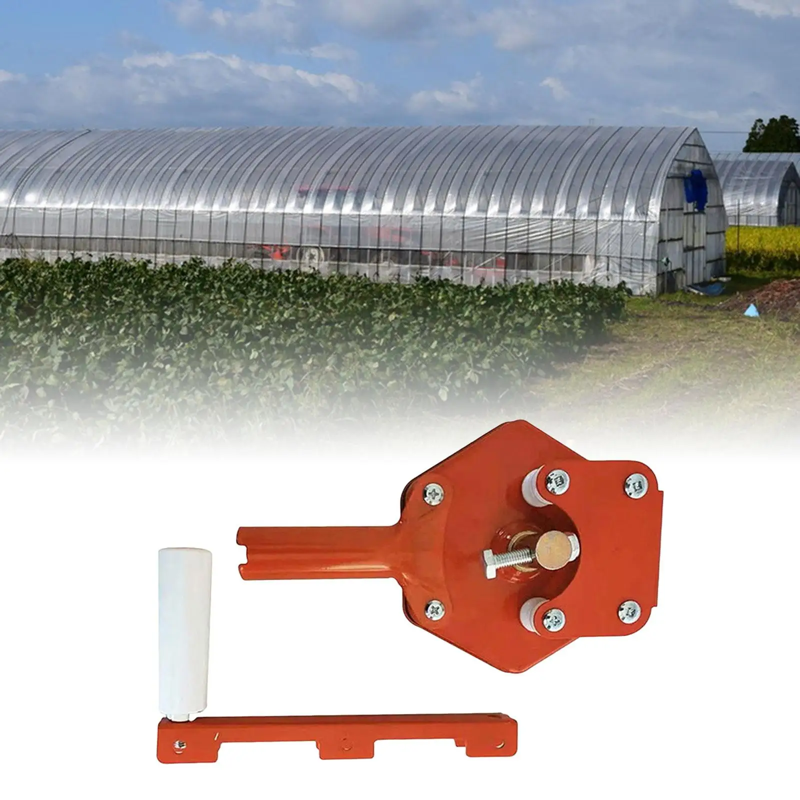 Greenhouse Hand Crank Winch Low Noise Roll up Lifting Device for Fruit Greenhouses Agricultural Frog Breeding Flower Greenhouses