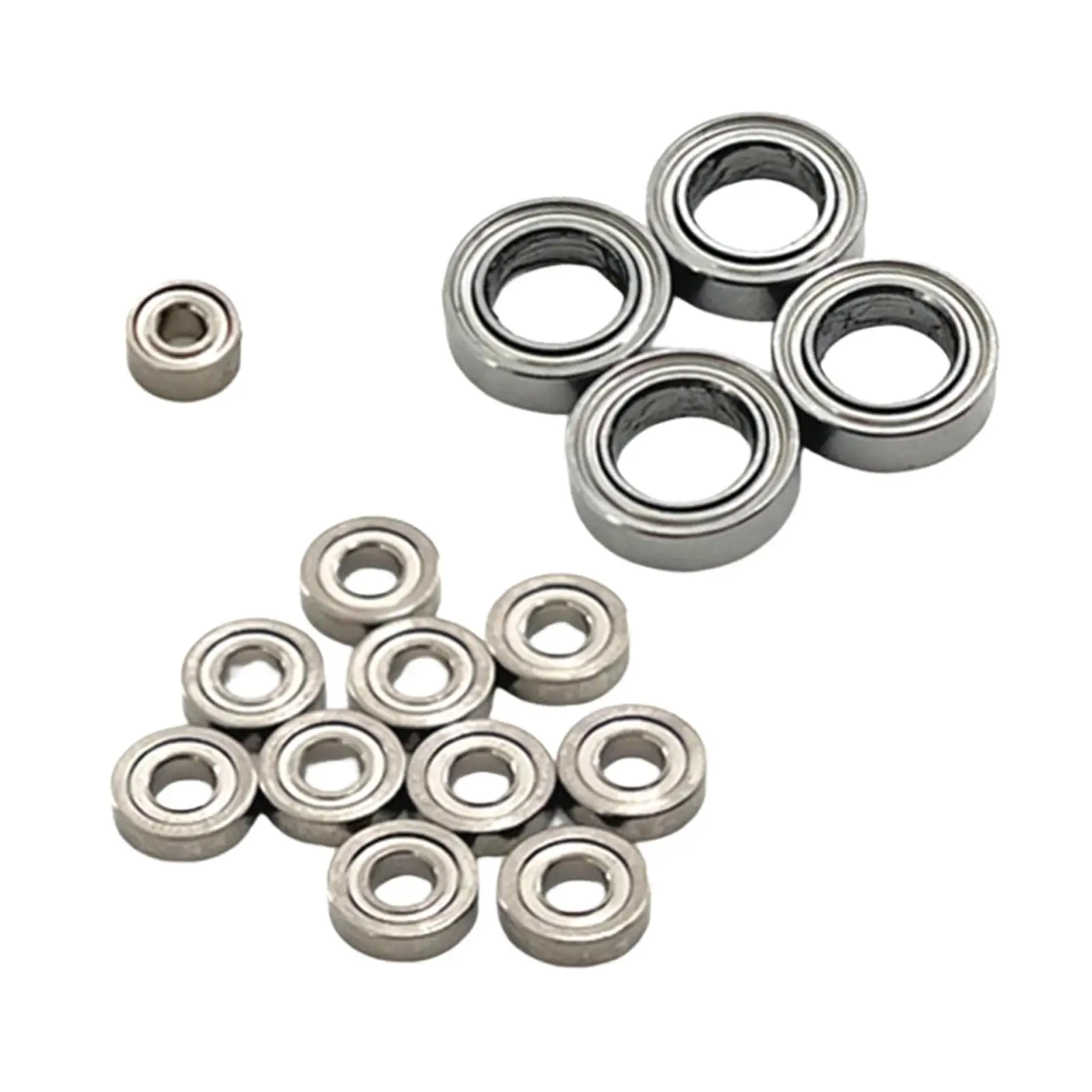 15 Pieces Metal Upgraded Ball Bearings for Wltoys 1/28 Scale RC Car Crawler