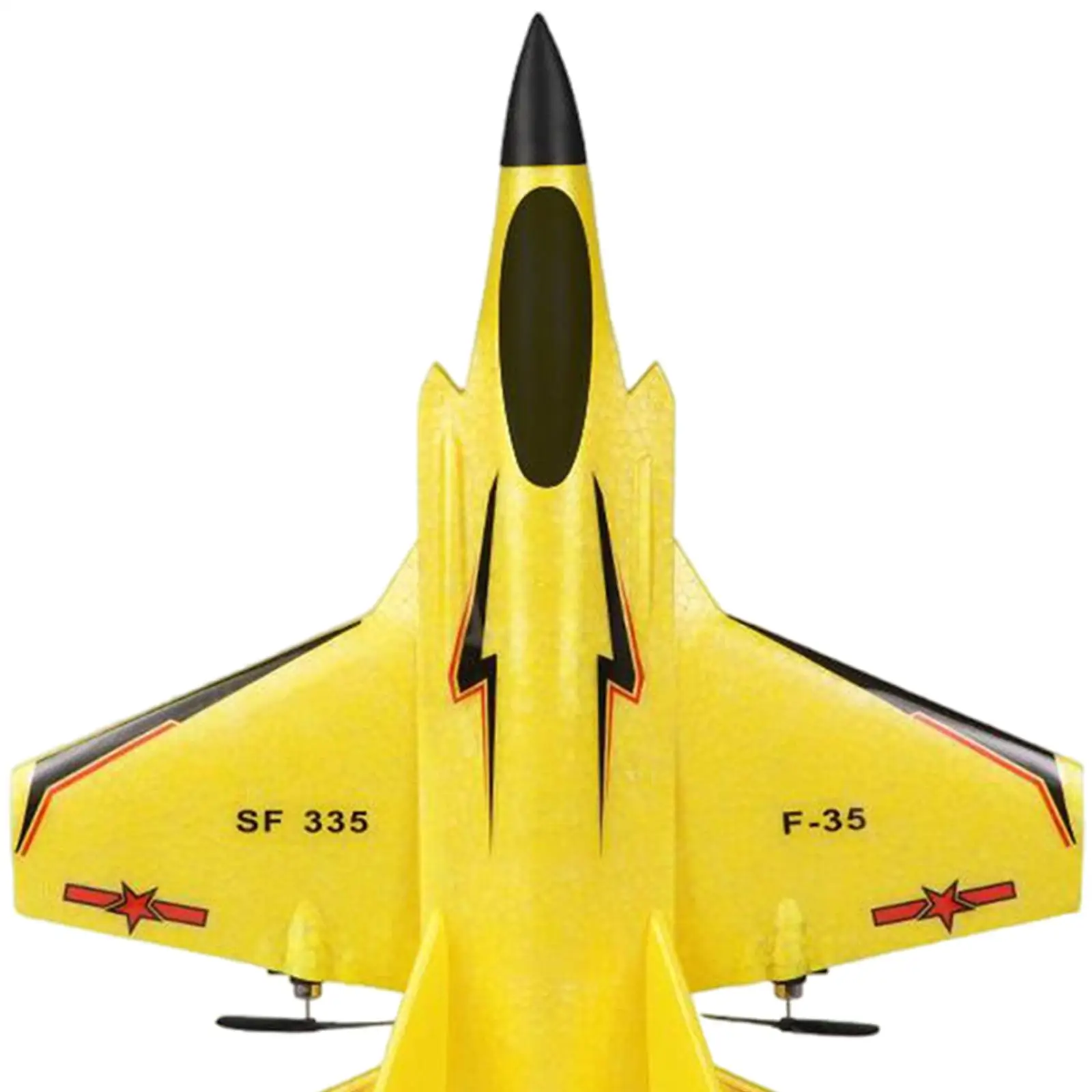 2 Channel EPP Foam Aircraft Glider Fighter Plane for Kids Ready to Fly Yellow