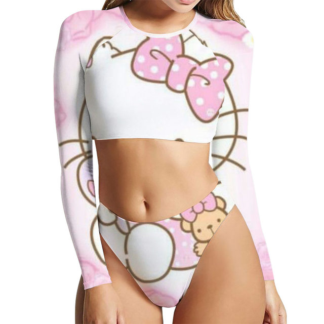 Girl's HELLO KITTY by Sanrio Swimsuit Bathing Suit Tie Dye 7/8 NWT