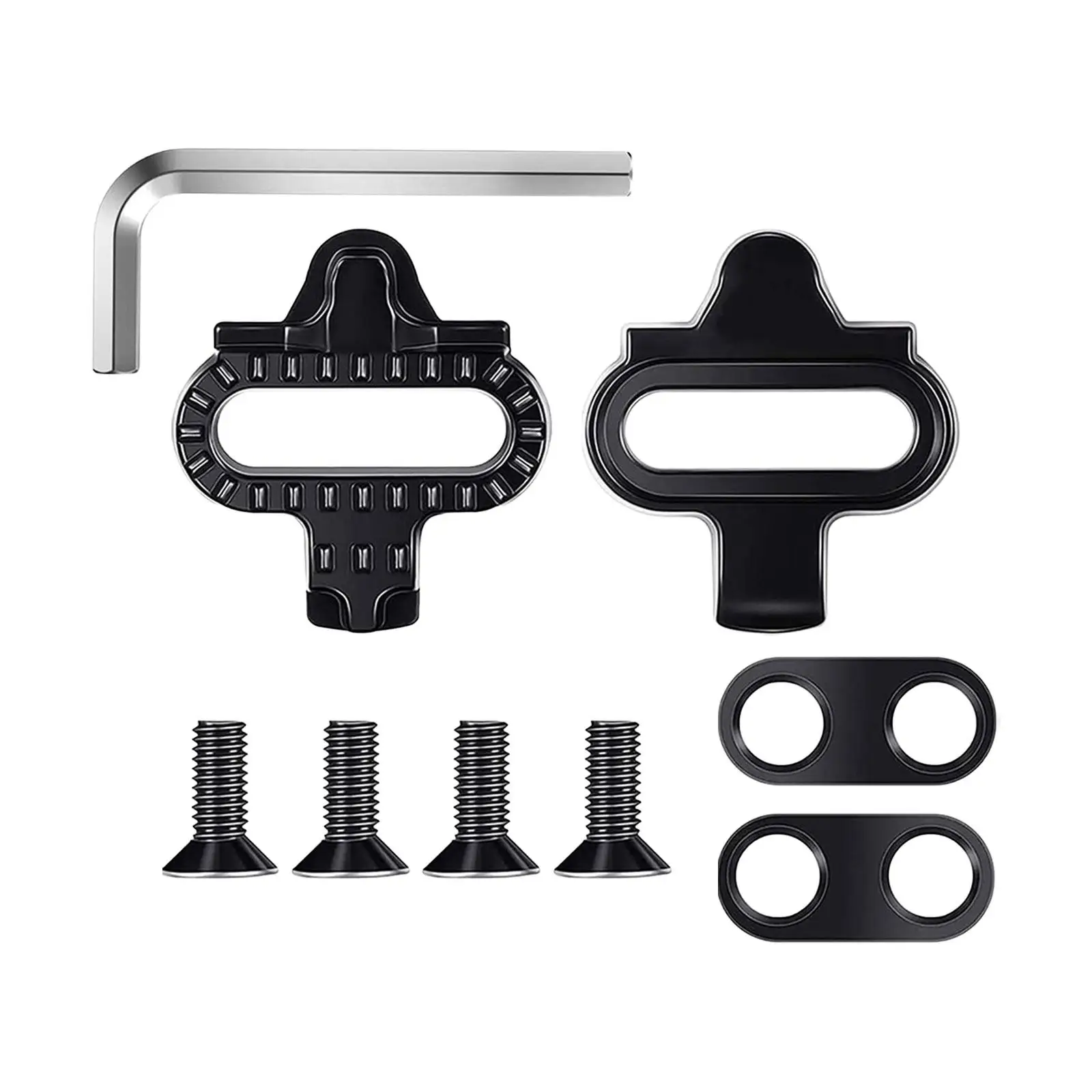 Cleats Pedal Locking Set Wear Resistant Stable Easy Installation Cycling Components Mountain Bikes Bicycle Pedals Cleats Kit