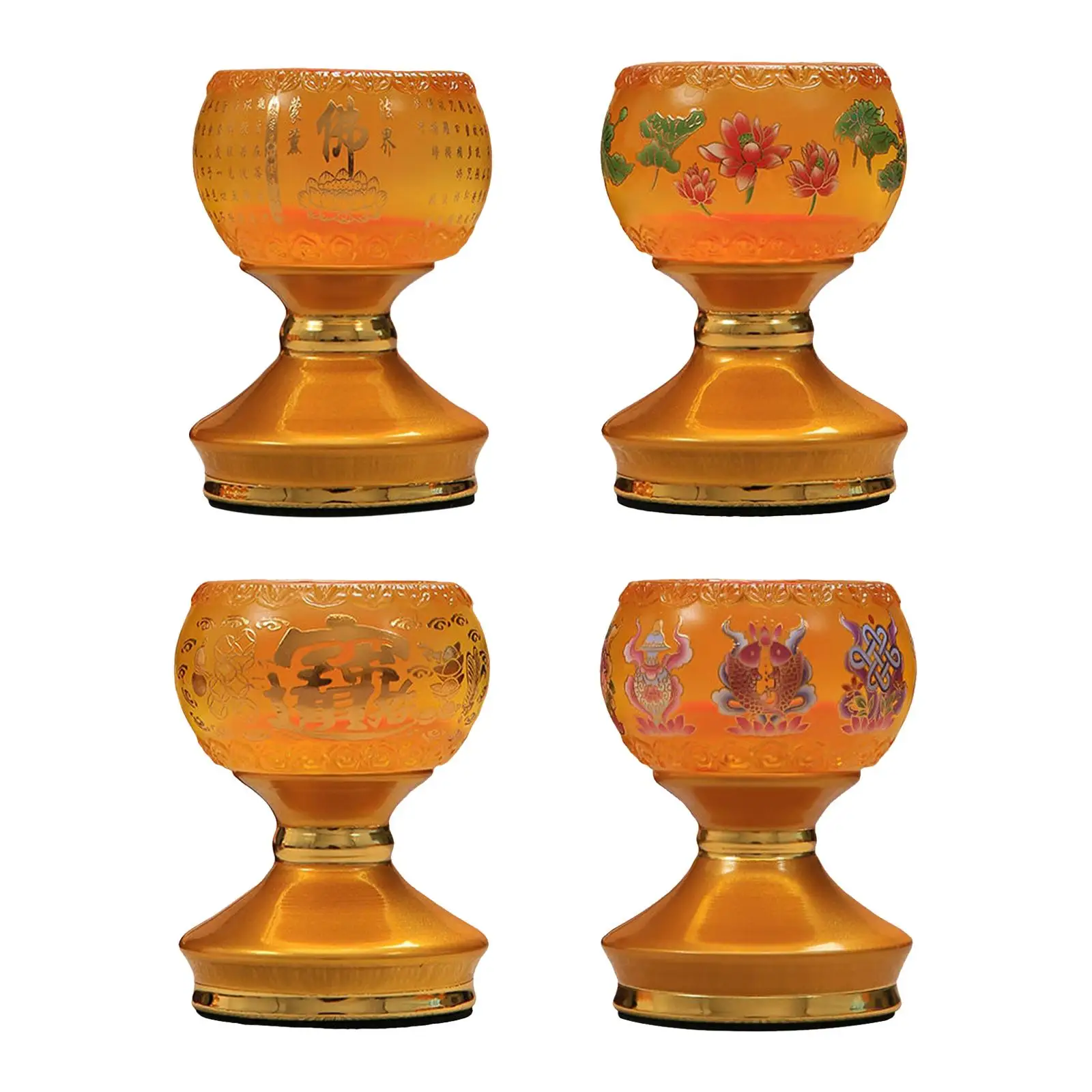 Ghee Lamp Holder Candle Holder Buddhist Altar Supplies Candlestick Butter Lamp Holder for Table Centerpiece Bedroom Home Decor