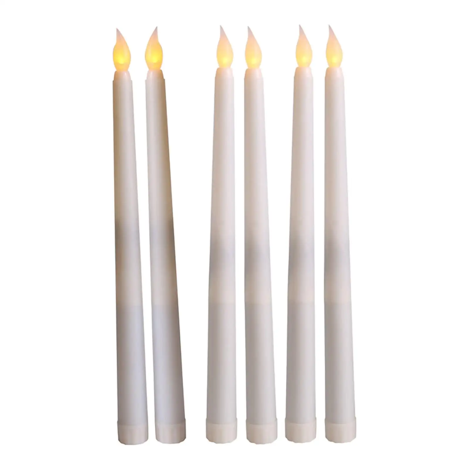 6 Pieces Flameless LED Candles Battery Operated for Holiday Wedding Decor