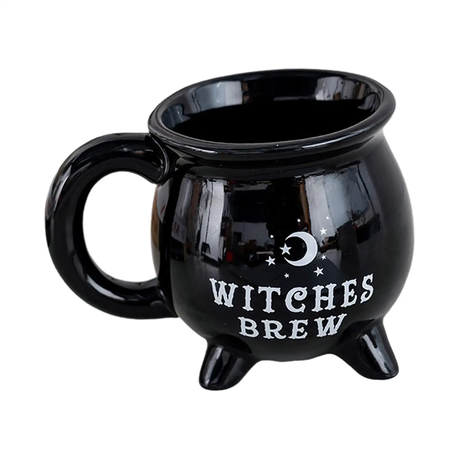 Halloween Coffee Mug Porcelain 3D Novelty Gothic Cup Witch Ceramic Mug for Candy Chocolate Halloween Milk