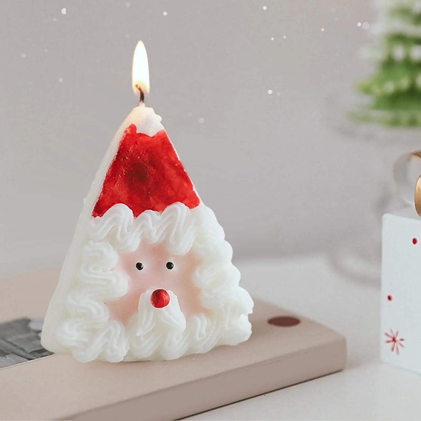 Christmas Candle Santa Claus Scented Candles for Hotel Home Gift Bookshelf Cabinet