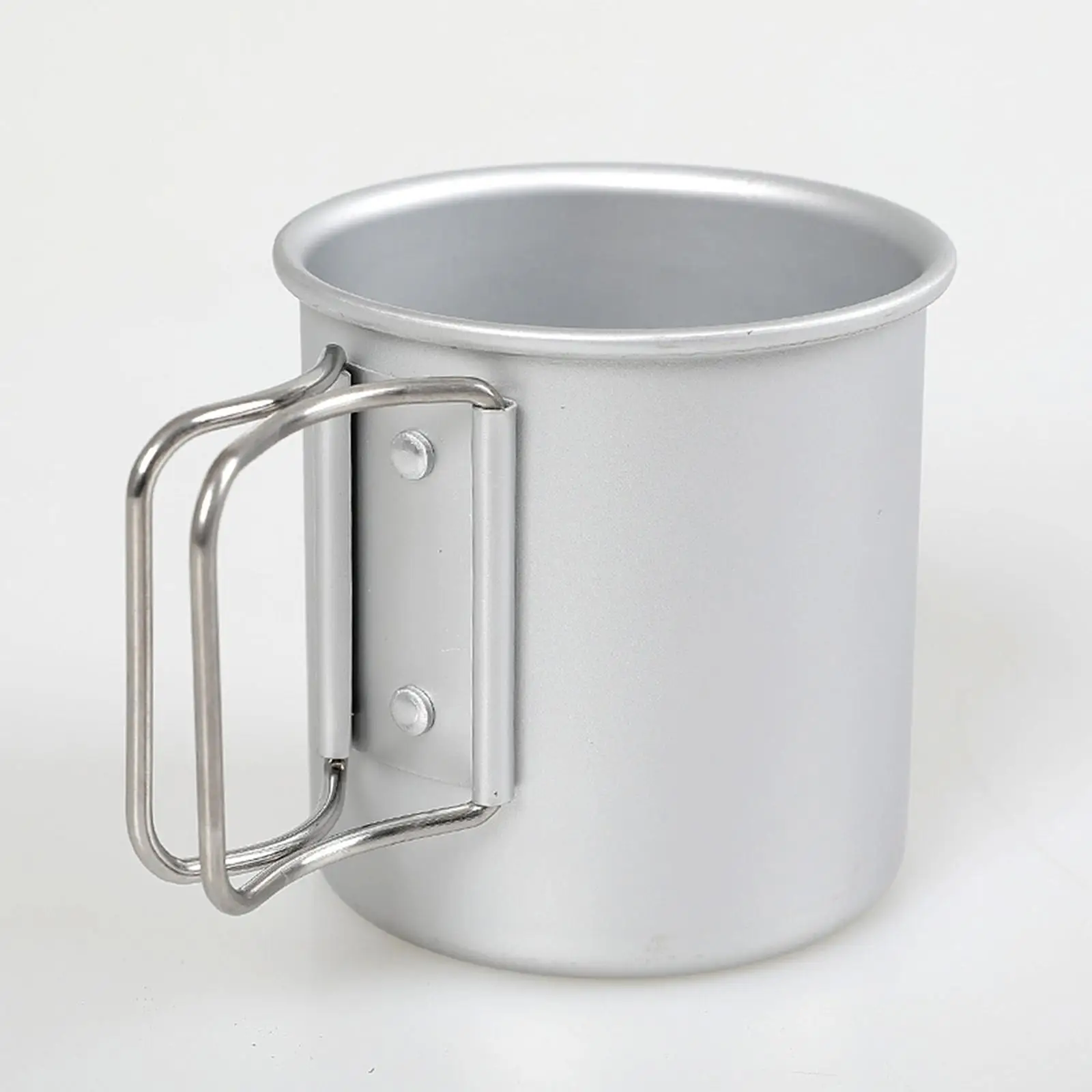 Alloy Outdoor Camping Cup with Collapsible Handle 0.3L Lightweight Easy to Use Water Cup for Backpacking Survival Fishing Hiking