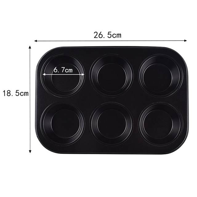 Winco AMF-6NS 6 Cup Non-Stick Muffin Pan