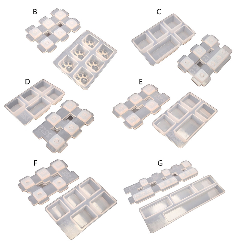 R3MC for Cherry MX Mechanical Gaming Keyboard Epoxy Resin Mold Computer PC Gamer Pet Paw Keycaps Silicone Molds