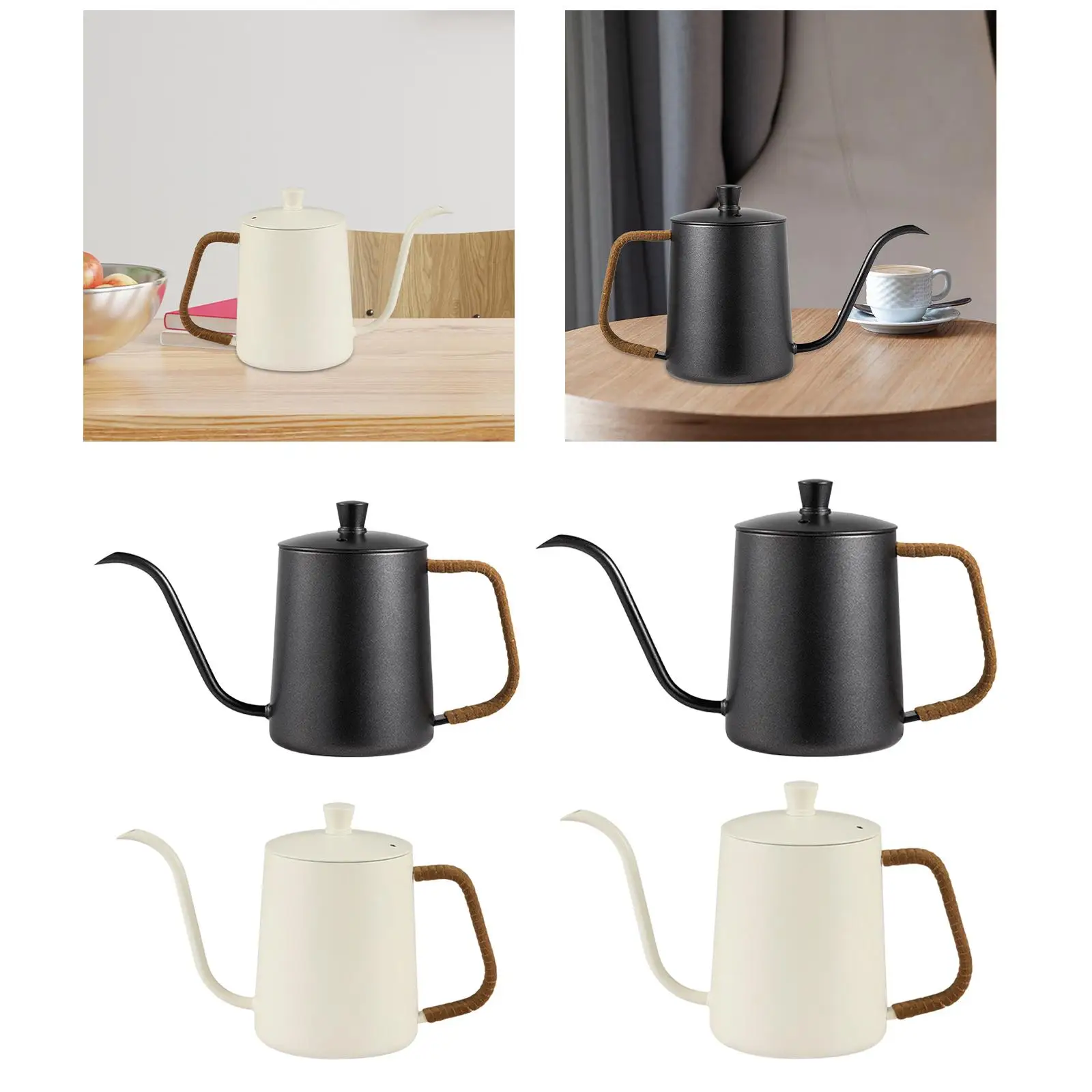 Coffee Drip Pot Tea Kettle Practical Anti Rust Pour over Kettle Gooseneck Coffee Kettle for Home Pot Home Stovetops