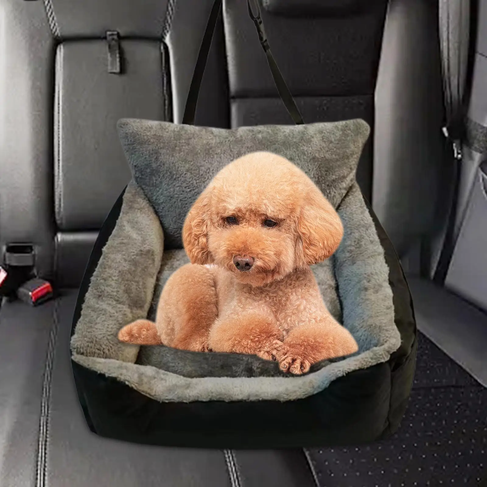 Dog Car Seat Booster Seat Detachable Booster Seat Dog Car Travel Carrier Bed Car Travel Bed for Kitten Small Medium Dogs