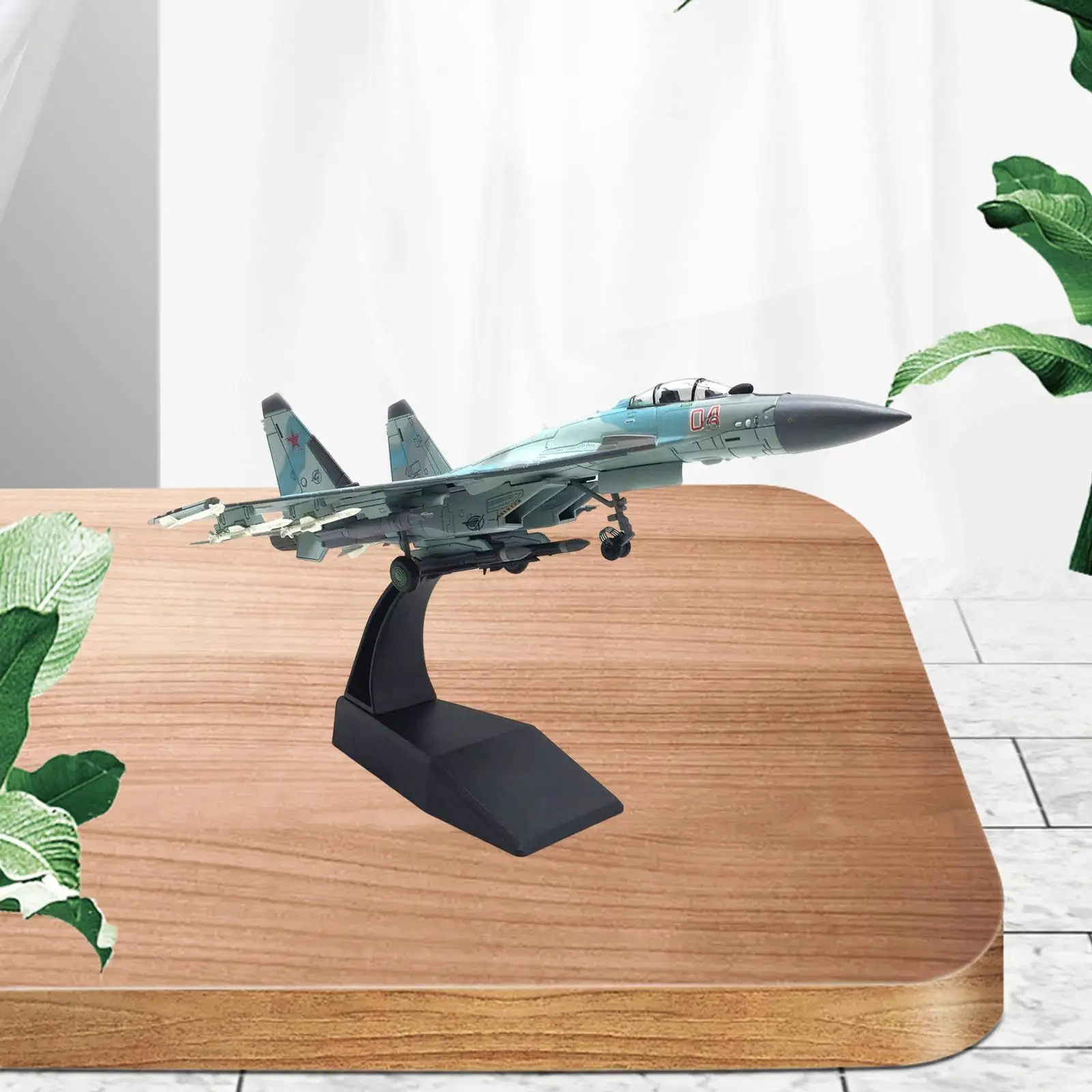 1/100 Fighter Model Airplane Alloy Diecast Aircraft for Desktop Decor