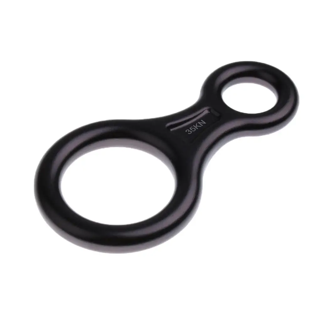 35KN Figure 8 Shape Descender Rock Climbing Rappel Belay Device