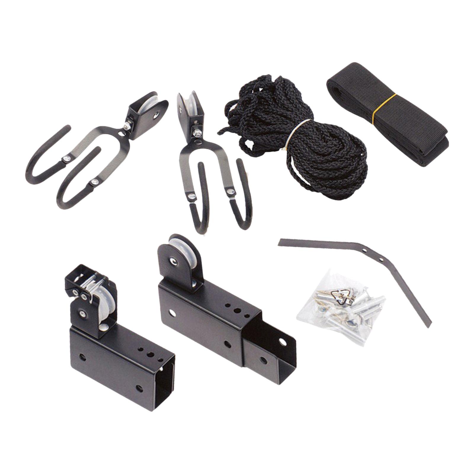 Kayak Hoist Garage Ceiling Storage Bicycle Hoist Overhead Organization Hanger Bike Lift Pulley System for Raft Ladder Canoes