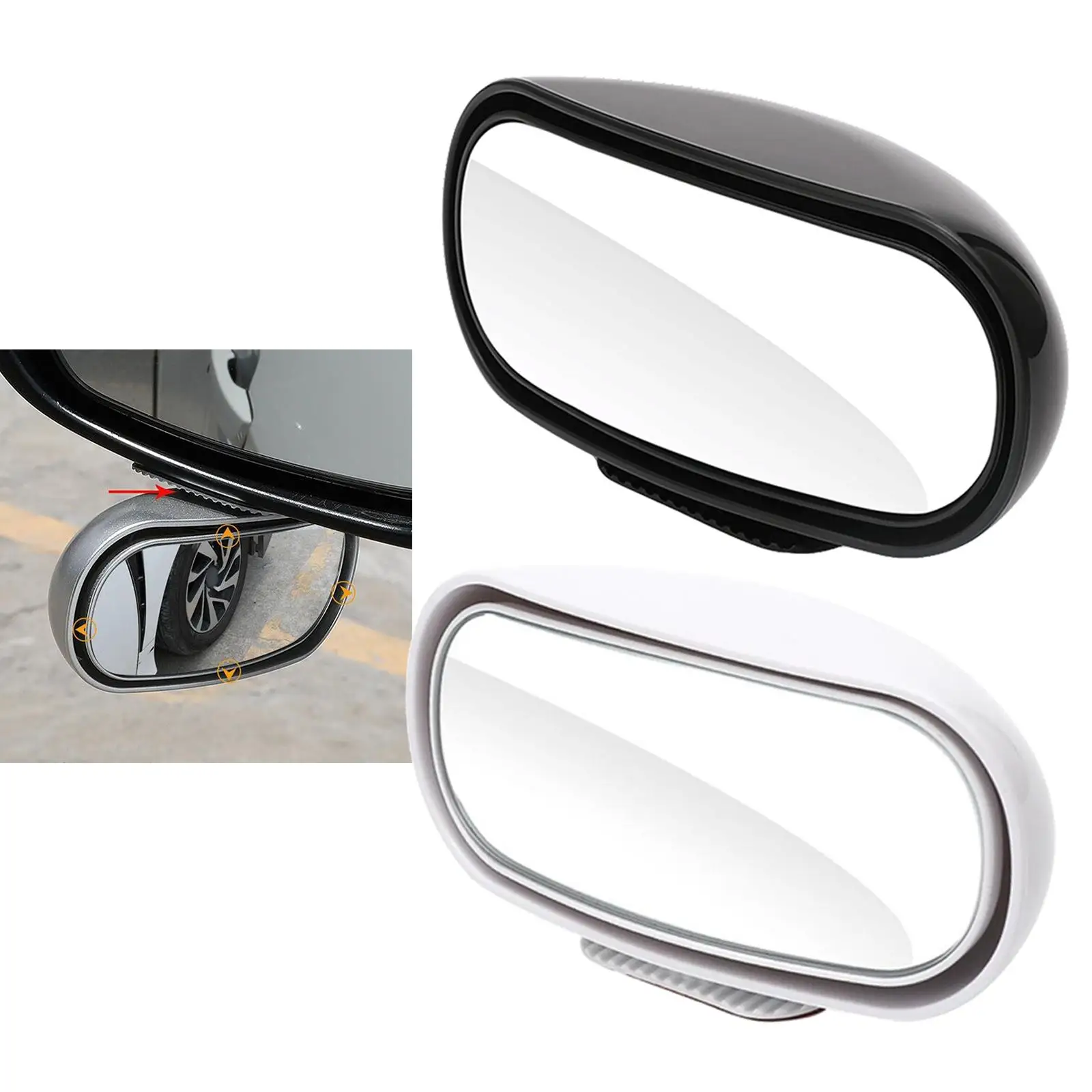 Universal HD360 Car Wide Angle Convex Rear Side View Blind Spot Mirror
