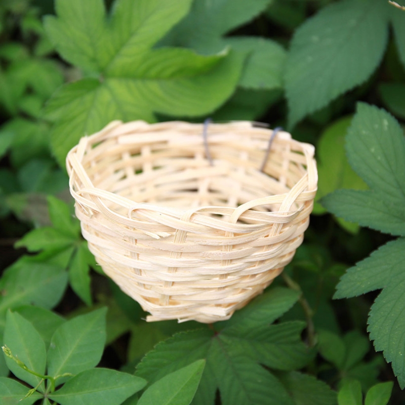 Title 5, Bamboo Nest Hand Knitted Birdhouse Hanging Natu...