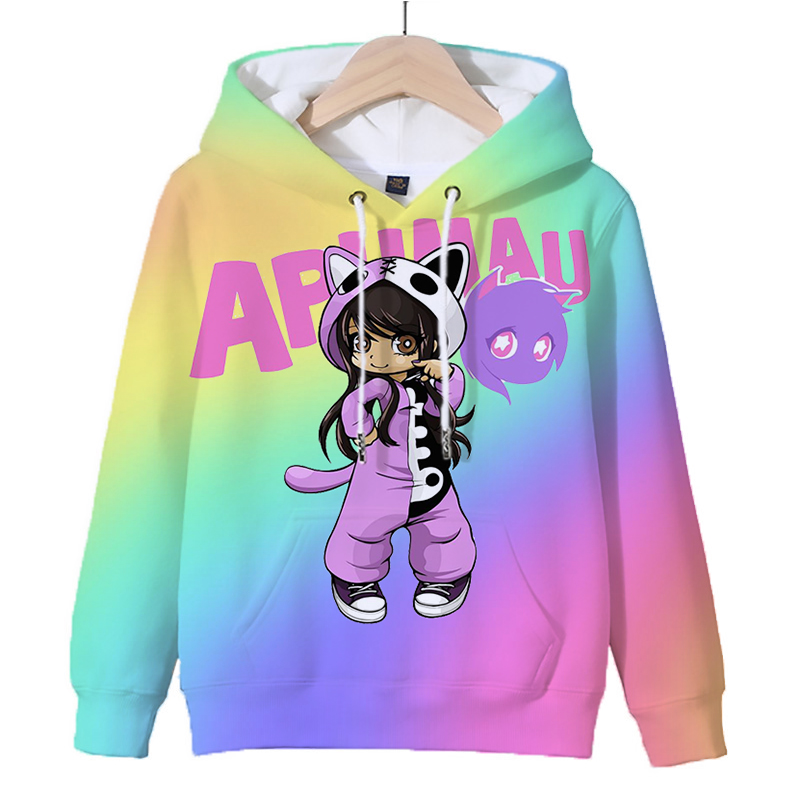 Title 18, 3D Game Aphmau Print Hoodie Kids Hooded Sweatsh...