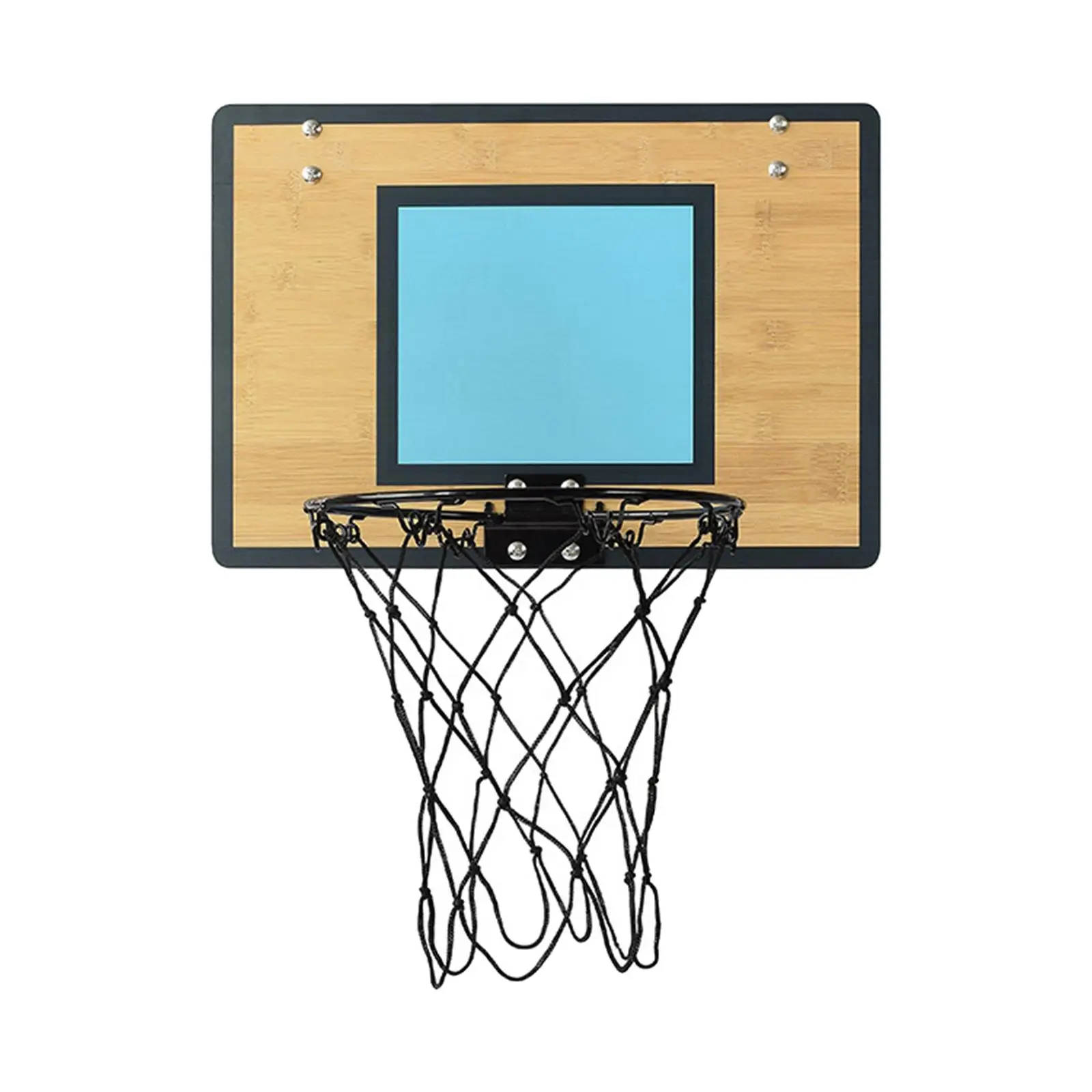 Mini Basketball Hoop over The Door Bamboo Backboard Basketball Goal Basketball