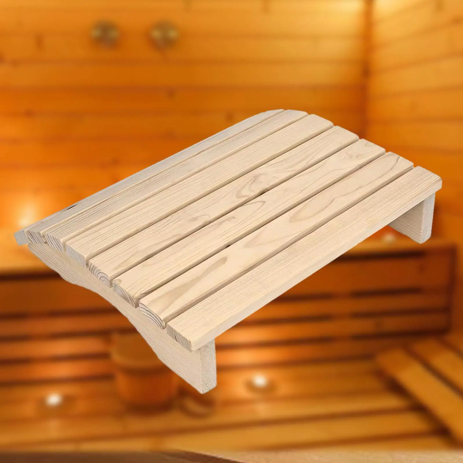 Sauna Backrest Household Ergonomic Backrest Anti Slip Wooden Sauna Headrest Sauna Supplies Accessories for Steam Room Sauna Room