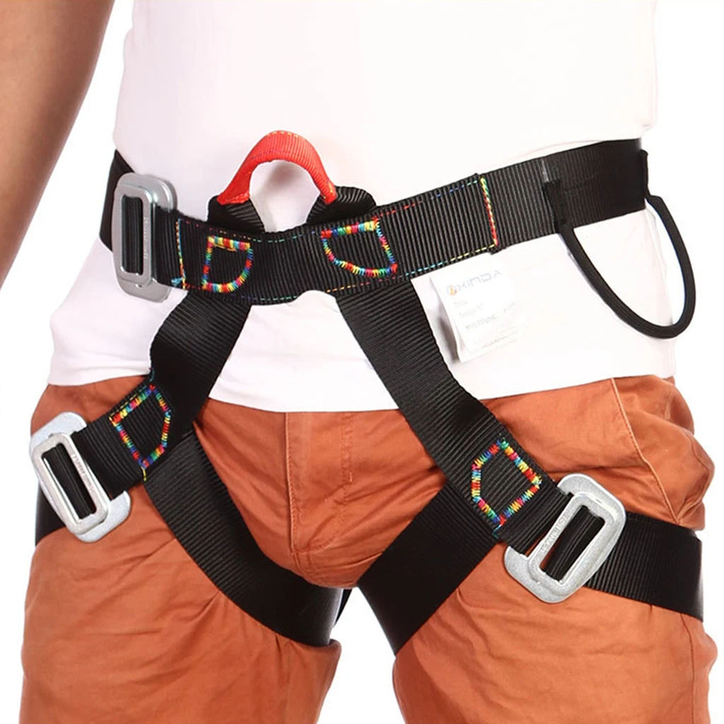 Outdoor Rappelling Climbing Aerial Work Harness Seat Safety Sitting Bust Belt