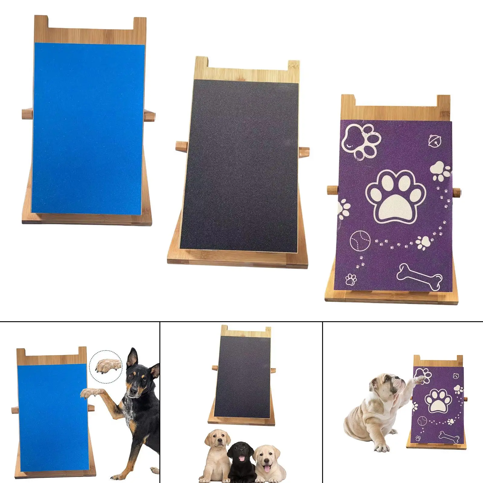 Dog Scratch Pad for Nails Foldable Durable No Fear Dogs Scratcher for Nails