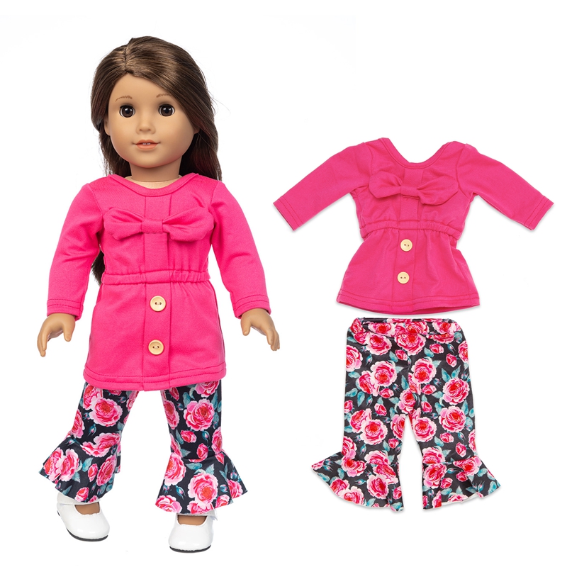 18 Zoll American Og Mädchen Puppenkleidung Mantel Hemd Spitzenrock 43 cm Babypuppen Kleid Kinderspielzeug tragen – Detail 29