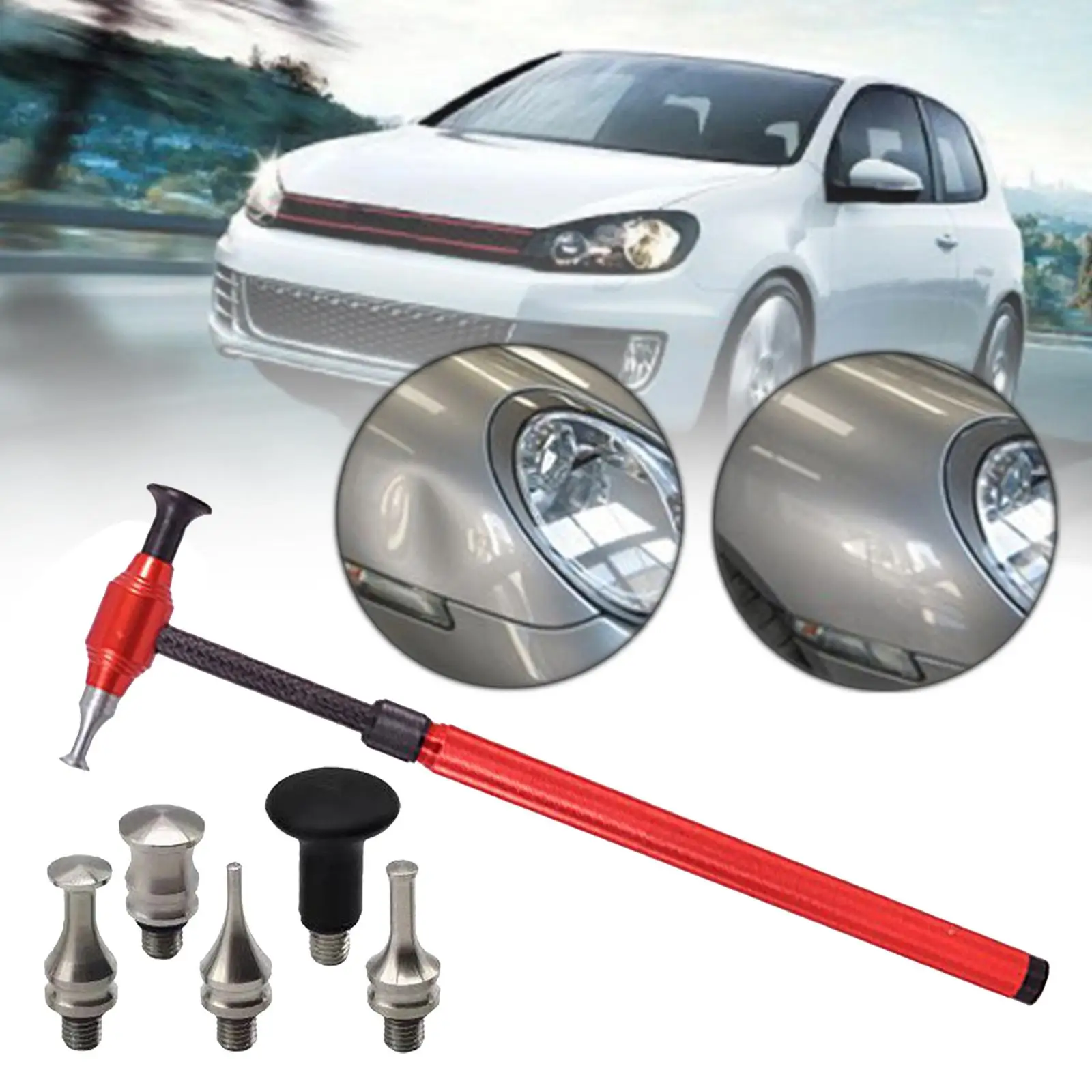 Car  Repair Kit Adjustable Handle Repair Compact Portable Durable Automotive  Removal Automobile Tool