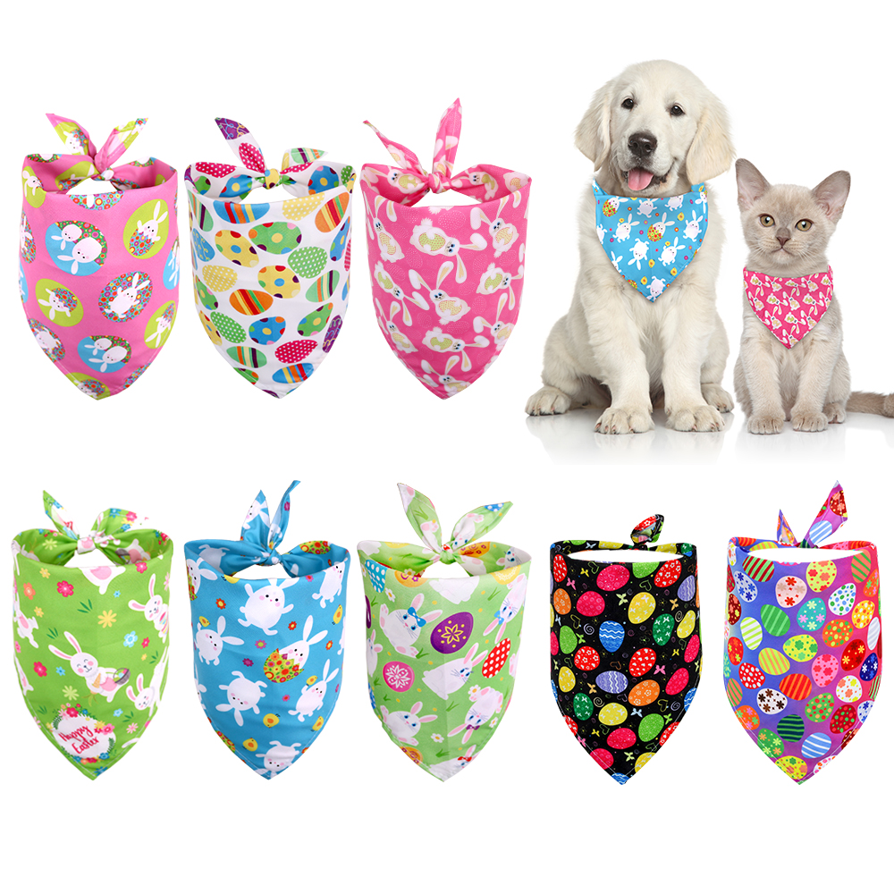 Title 13, 60X Easter Pet Supplies Pet Dog Bandanas Scarf ...