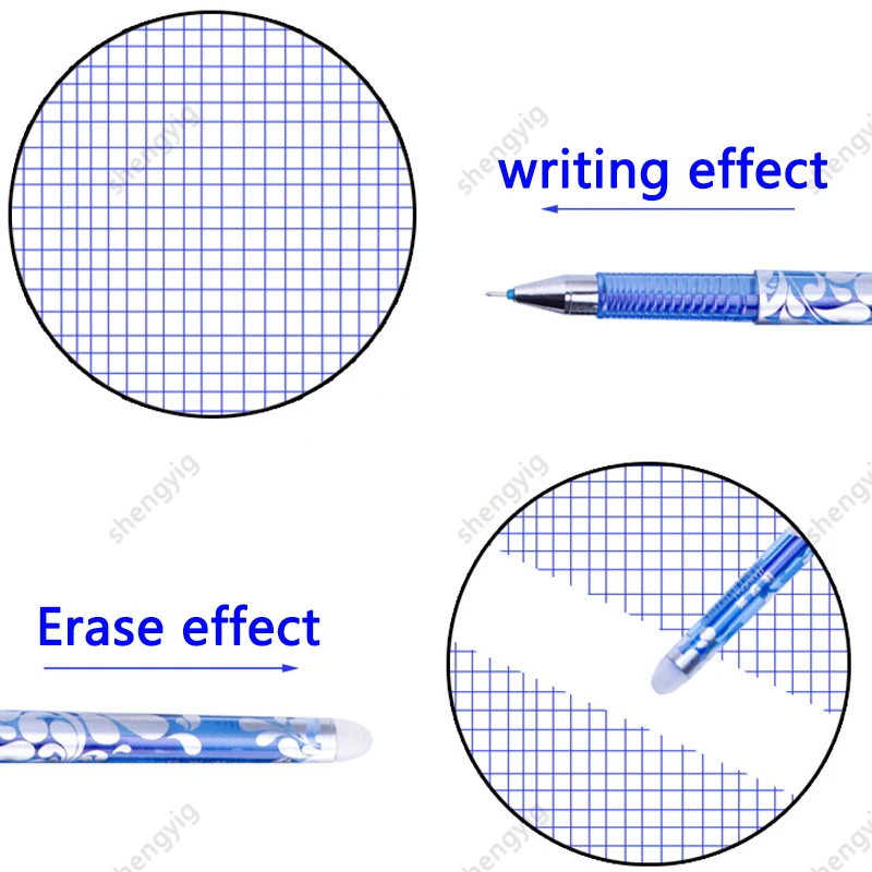 100 Pcs/set Kawaii Erasable Refill Erasable pens Gel Pen sketch Writing Stationery for Notebook school supplies cute kids pencil
