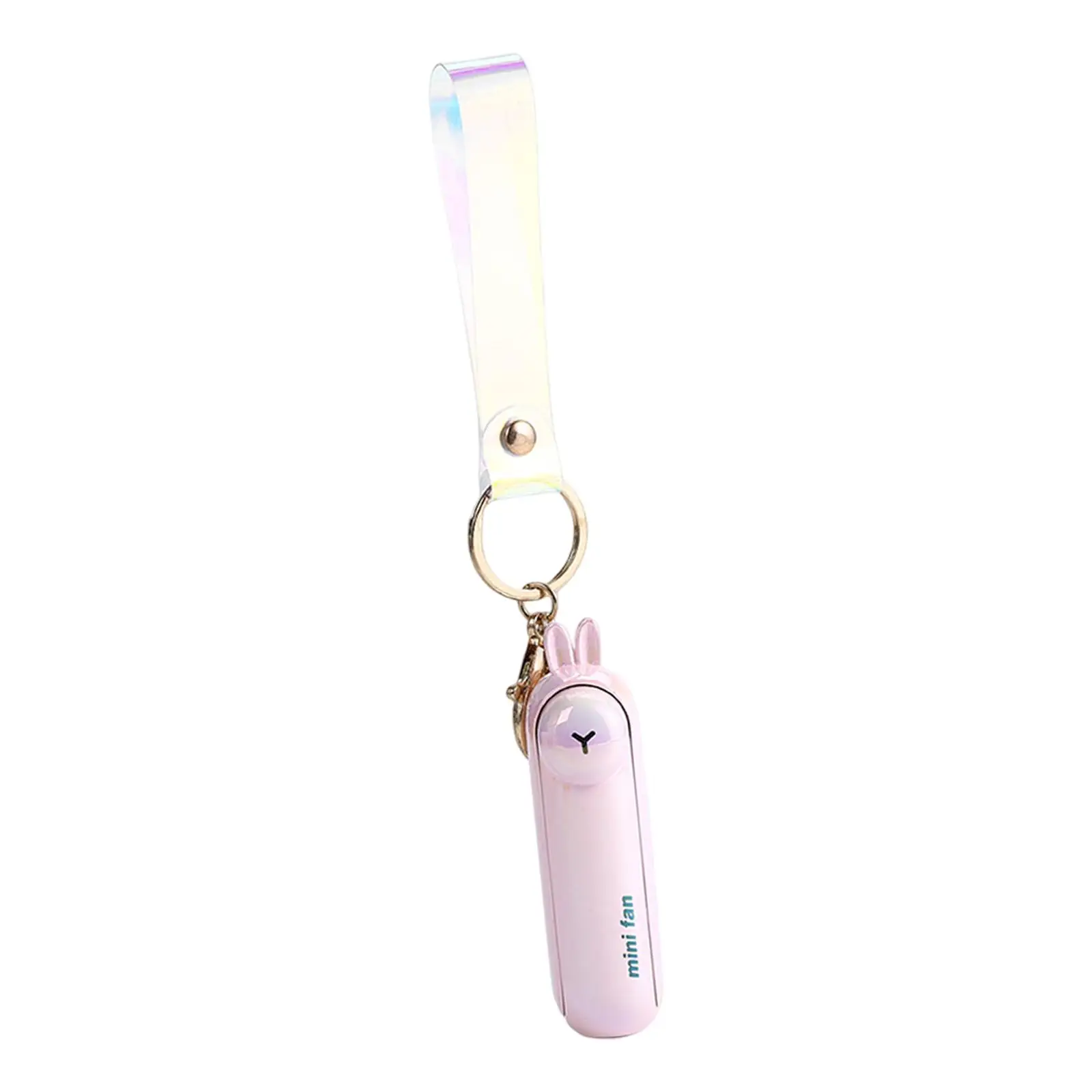 Keychain Fan Mini Fan 3 Speeds with Light USB Fan Small Pocket Fan Folding Personal Fan for Office Indoor Outdoor Sports