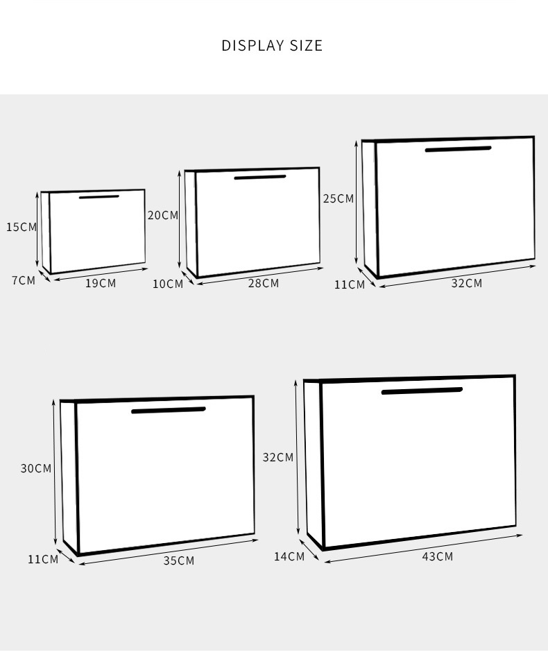 10 pces saco de papel para o