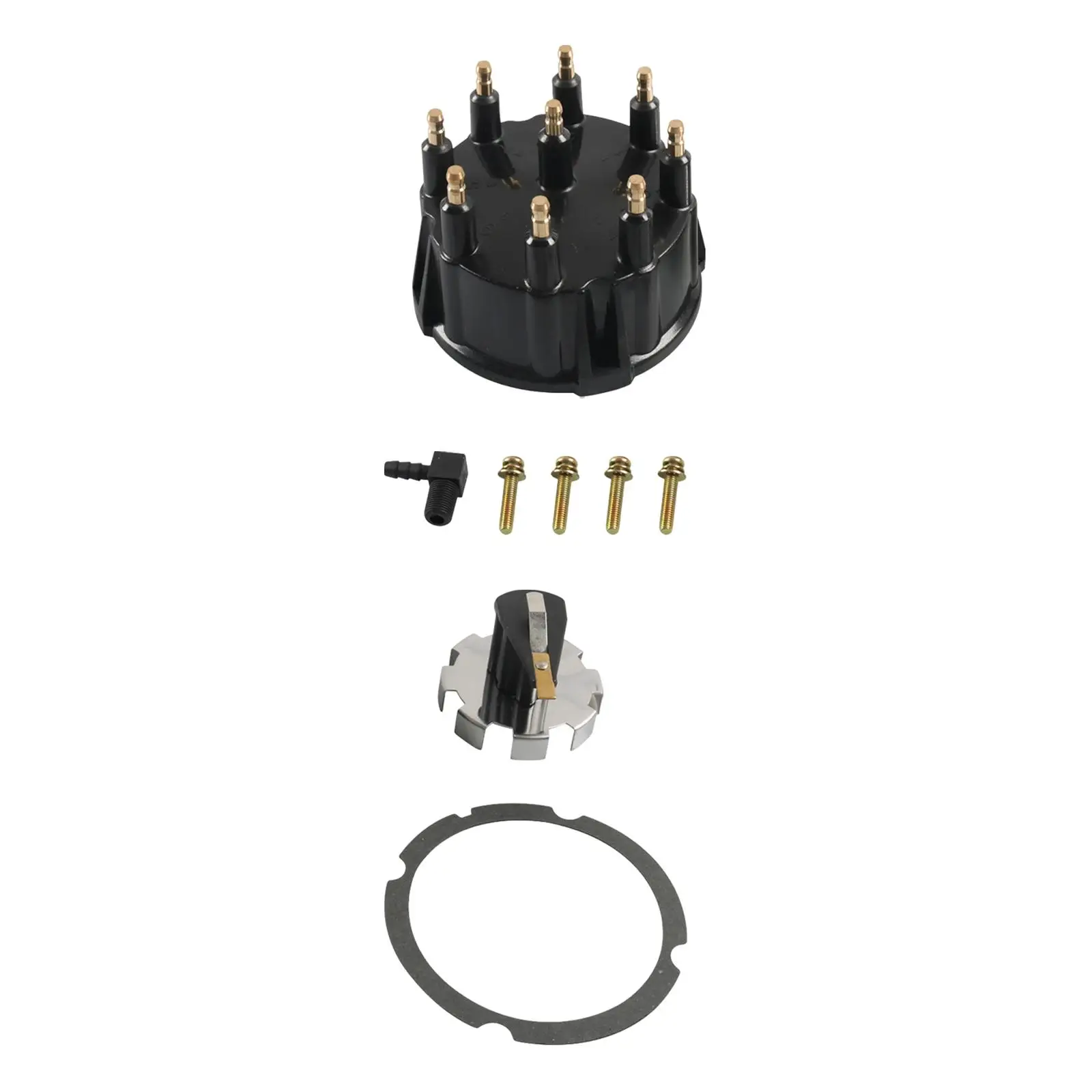 805759Q3 Accessories Durable Premium Distributor Cap Set Replacement for All 5.0 5.7 7.4 8.2 V8 W/ Bolt Ignition 1980-2003
