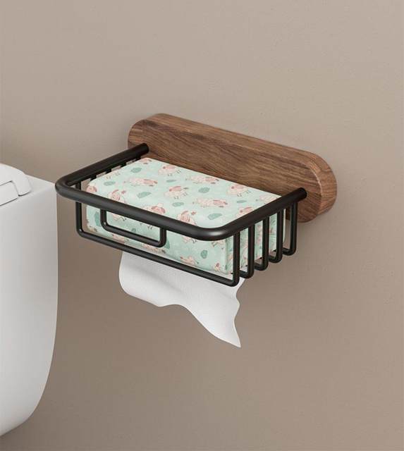 初売り 福袋 ウォルナットウッドブラックバスルーム用ハードウェアセットバス トイレ用設備