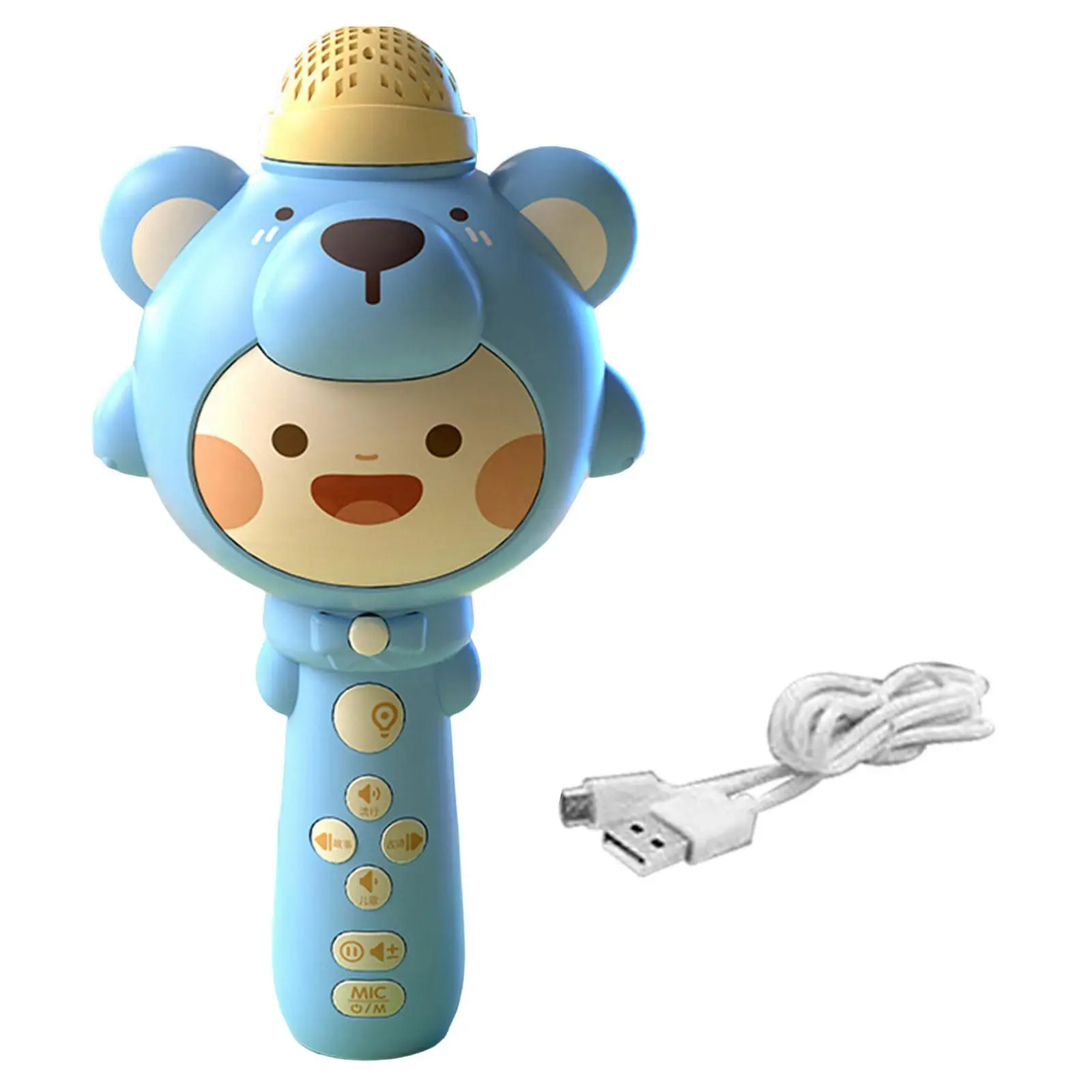 Kids Karaoke Microphone Machine Toy with LED Lights Handheld Mic Speaker Machine for KTV Girls Boys Toy Children Birthday Adults