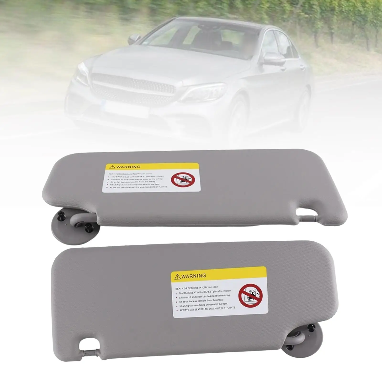 2 Pieces Windshield Sun Visor P95327509 P95327507 Grey Sunproof Plate Direct