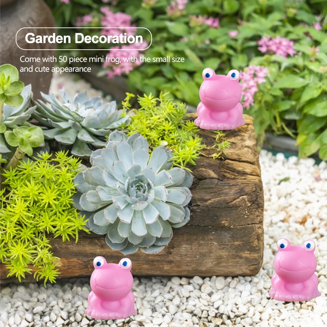 50 Pcs Mini Frog Garden Decor Green Frog Figurines Miniature Home Décor  Tiny Plastic Frogs Fairy Garden Decor - AliExpress