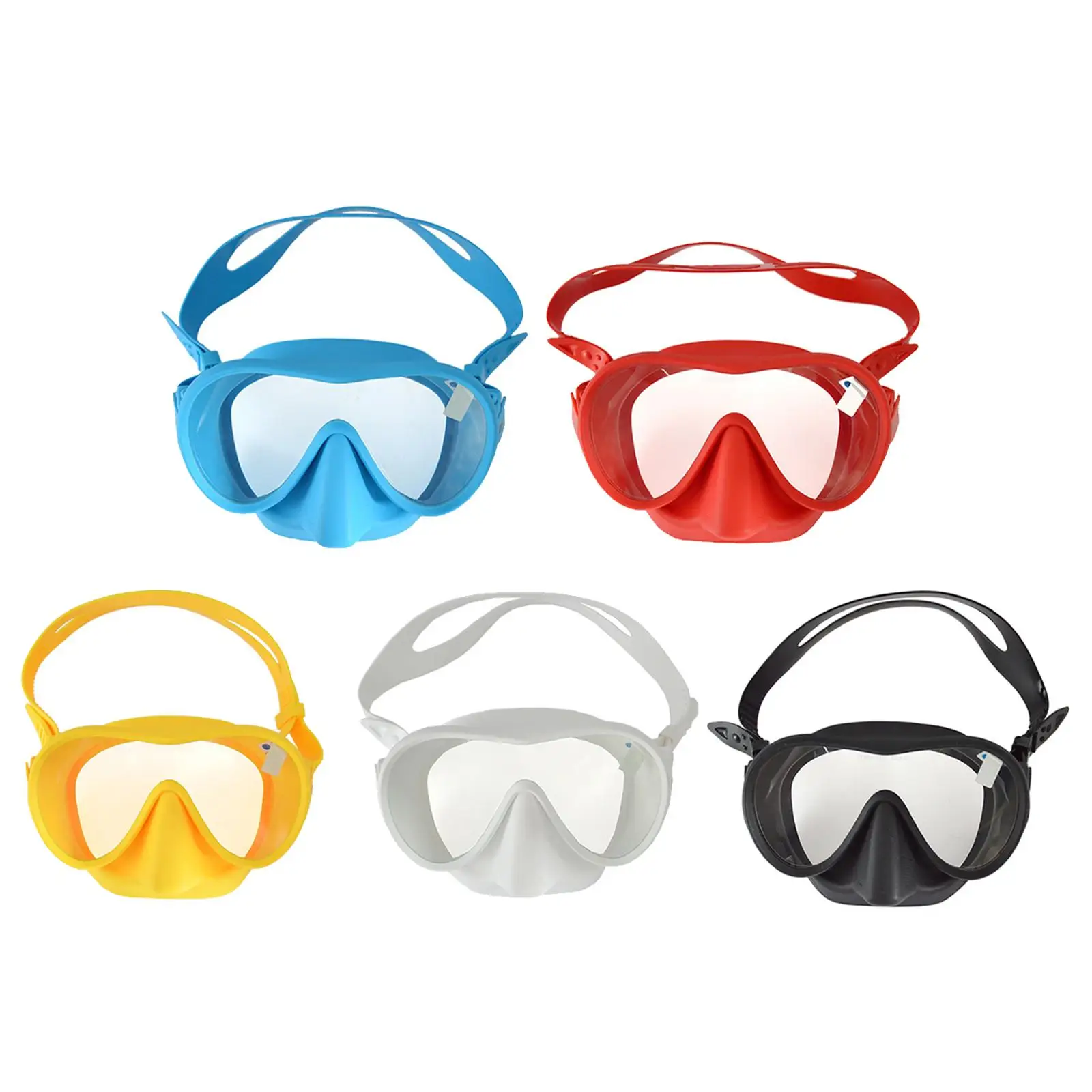 Swim Snorkel Goggles Anti Fog Adjustable Headband Scuba Diver Accesscories Snorkeling Full Face Diving Mask for Youth Outdoor