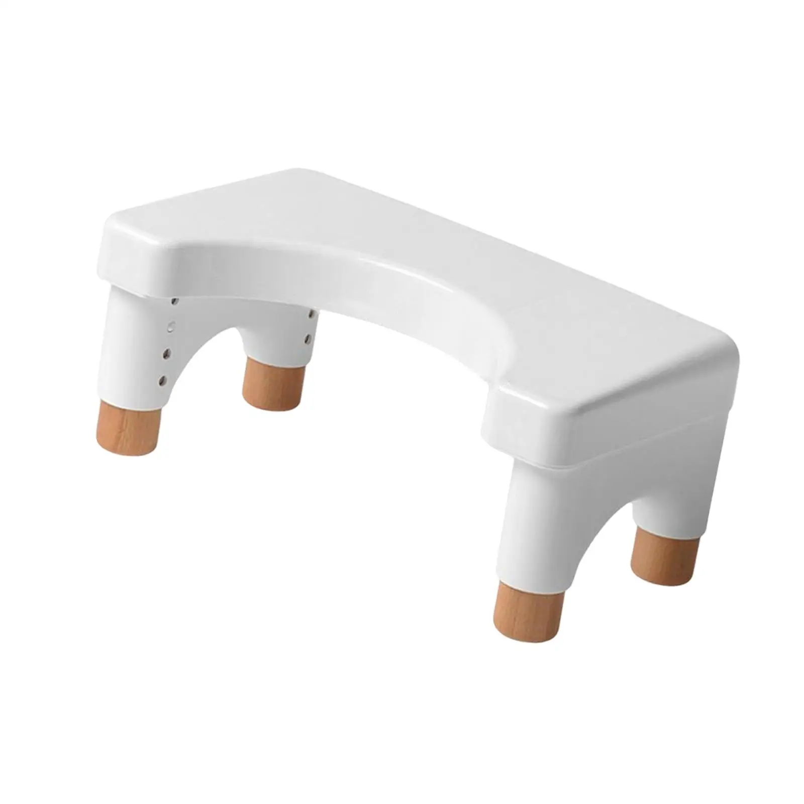 Toilet Seat Stool Height Adjustment Potty Stool under Desk Foot Rest Non Slip Bathroom Squating Stool for Teens Office Adults