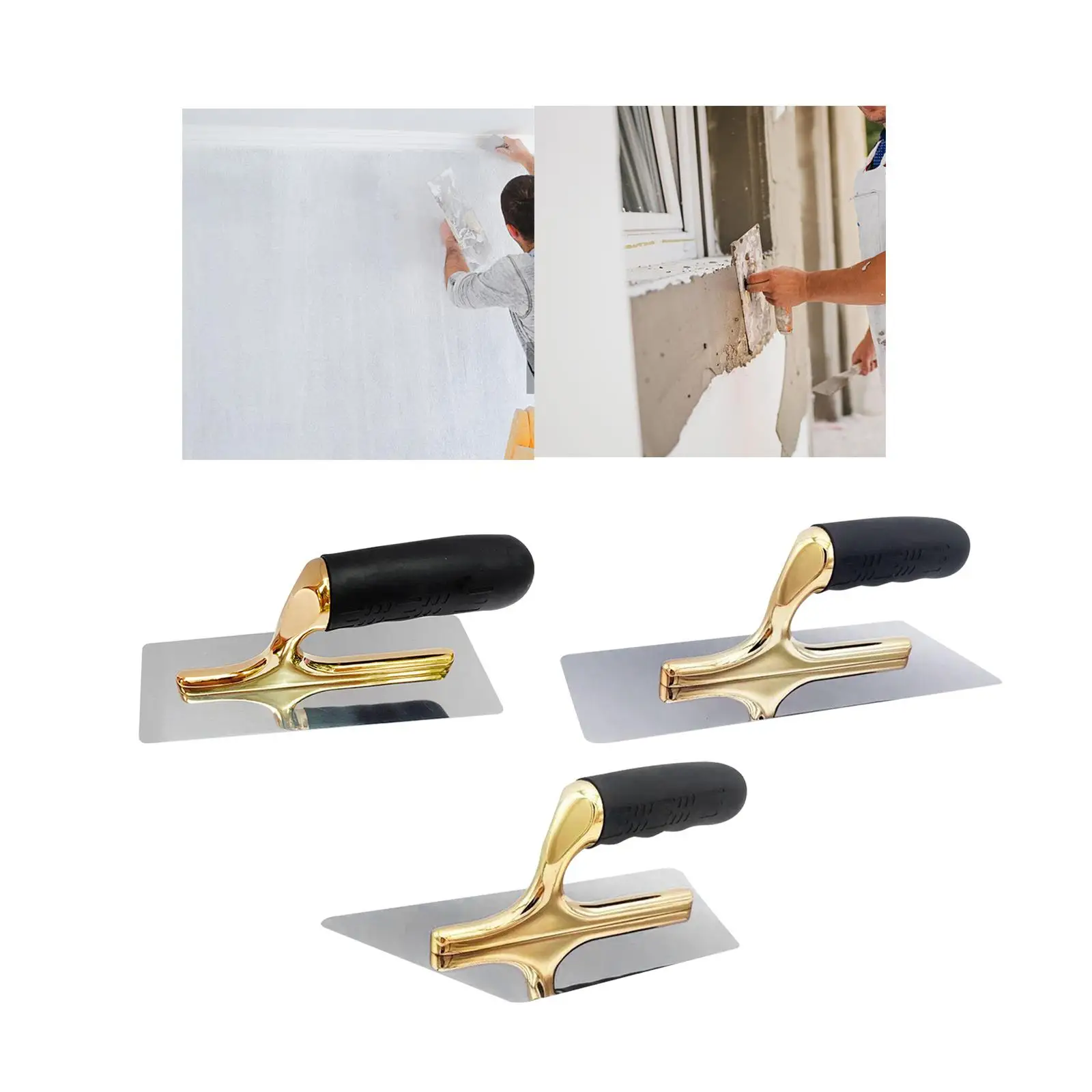 Flat Drywall Trowel Drywall Trowels Plaster Cement Putty Scraper Filling Spatula for Sheetrock Wall Construction Applying Putty