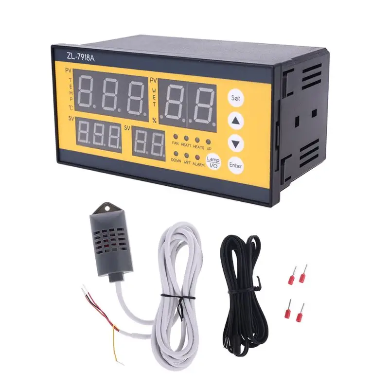 termômetro digital do controle xm da umidade do tem do controlador lcd automático da incubadora