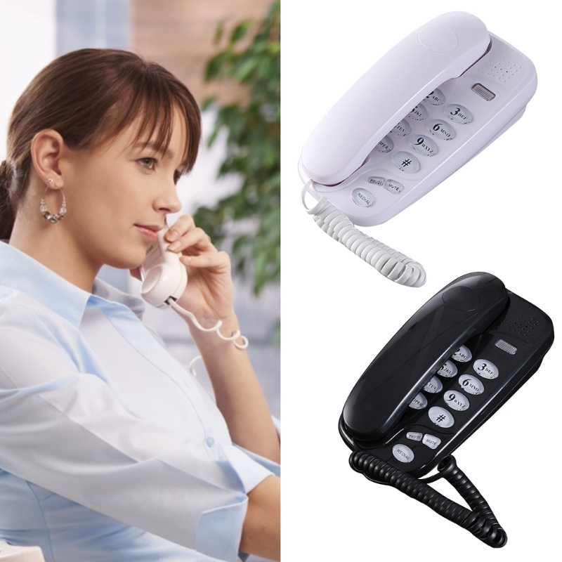Description Picture 3 of itemWall Mounted Phone Fixed Landline Desktop Telephones with Call Light, Mute, and Redial Function Clear Sound 96BA